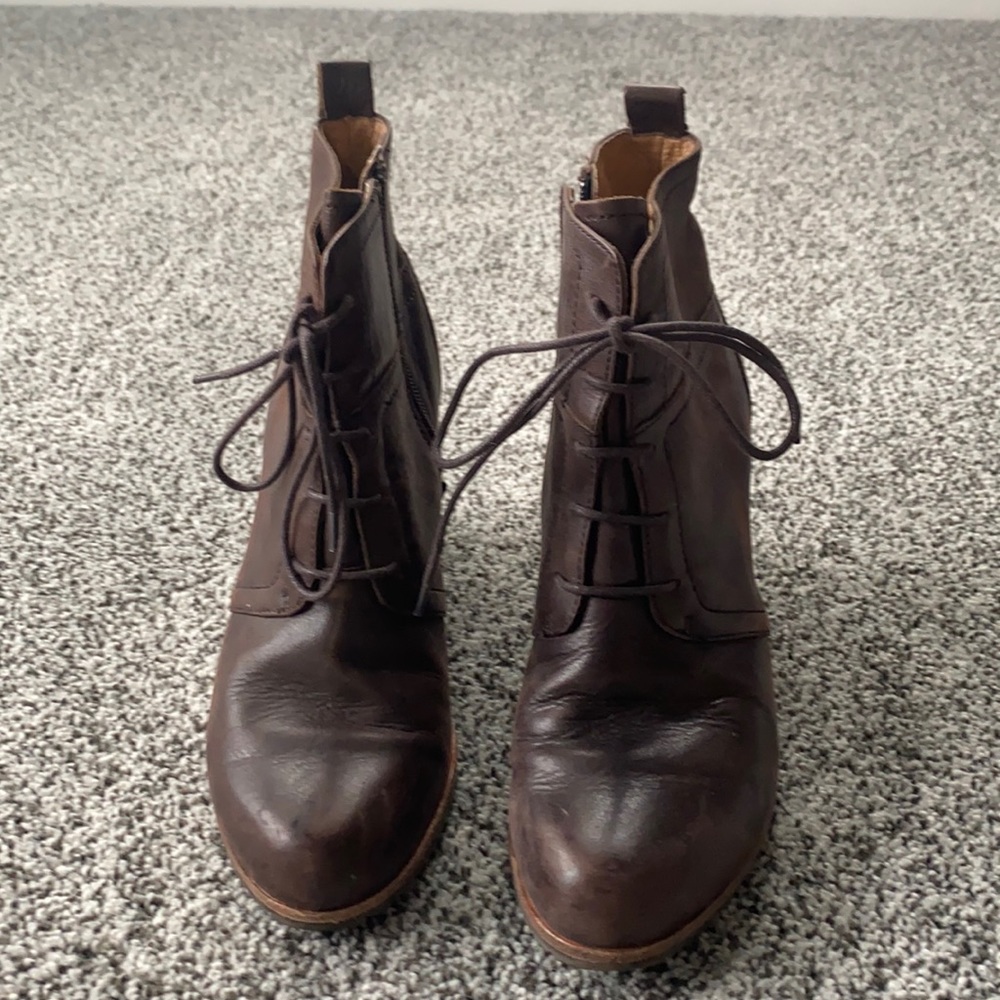 Women’s leather ankle booties